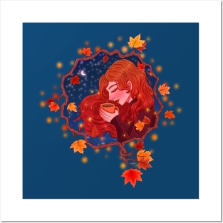 Fall Vibes Pumpkin Spice Nights Autumn Is Here Posters and Art